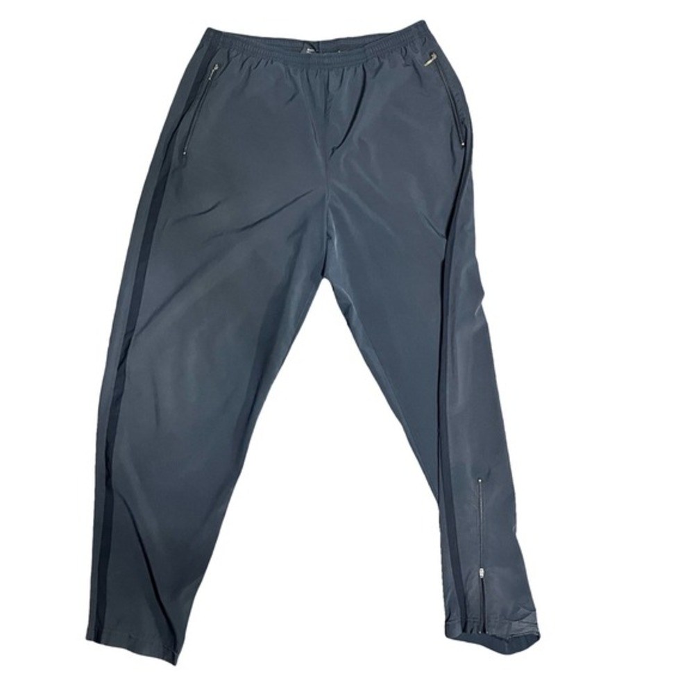 Nike‎ Womens Gray Track Pants Running Jogging Athletic Zip Pockets Size Large